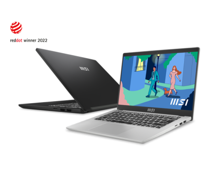 Ноутбук MSI MS-14J3 (Modern 14 C12M-248XBY-BB31215U8GXXDXX) 14" FHD IPS/i3-1215U/8GB/SSD512GB/Intel Iris Xe/720p/Backlit/WiFi/DOS/Classic Black